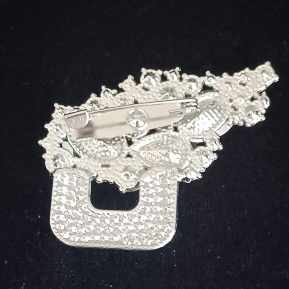 Spring Colored Rhinestone Brooch - Picture 2 of 4